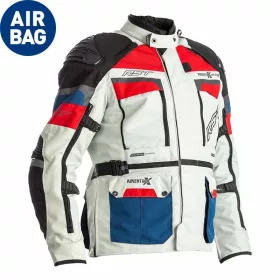   RST Adventure-X Légzsákos Kék Piros Textil Motoros Kabát 44