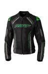 RST S1 Mesh CE Fekete Zöld Textil Motoros Kabát
