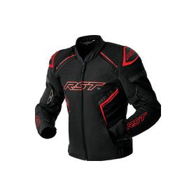 RST S1 D3O Textil Motoros Kabát Fekete-Piros