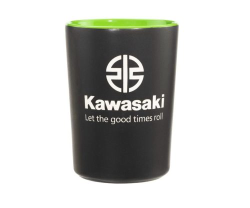 Kawasaki fekete zöld bögre