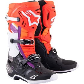 Alpinestars Tech 10 White/Black/Orange Cross Csizma