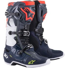   Alpinestars Tech 10 Dark Gray/Red/Dark Blue Cross Csizma 40,5