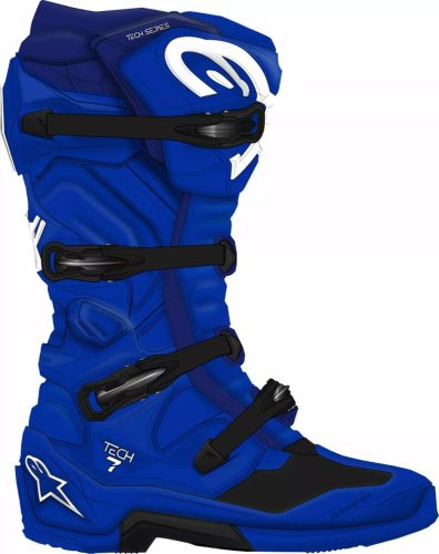 Alpinestars Tech 7 Kék Lila Csizma Méret:40,5