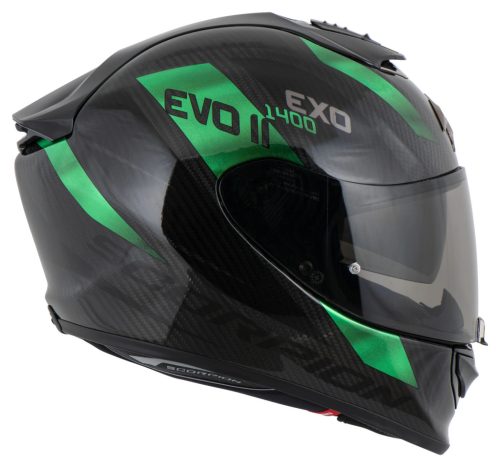 Scorpion Exo-1400 Evo II Air Zöld Fekete Bukósisak