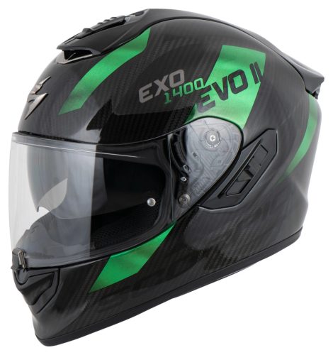 Scorpion Exo-1400 Evo II Air Zöld Fekete Bukósisak