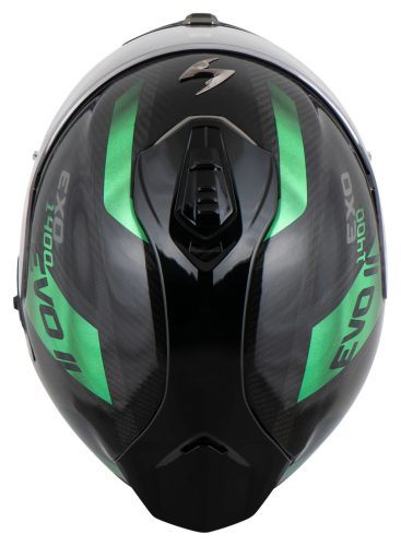 Scorpion Exo-1400 Evo II Air Zöld Fekete Bukósisak