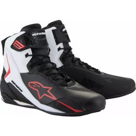 Alpinestars Faster-4 Motoros Cipő Fehér Piros Fekete