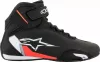 Alpinestars Sektor Fekete Fehér Piros Utacai Motoros Cipő Méret:40,5