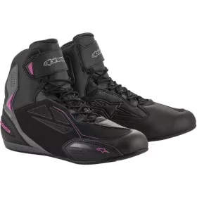   Alpinestars Stella Faster-3 Drystar Fekete/Pink Női Motoros Cipő