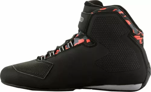 Alpinestars Sektor Vízálló Fekete Piros Szürke Utcai Motoros Cipő Méret:45