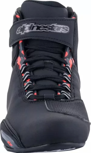 Alpinestars Sektor Vízálló Fekete Piros Szürke Utcai Motoros Cipő Méret:45