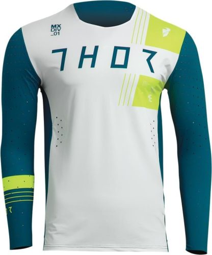 Thor Prime Strike Jersey Fehér Zöld Cross Mez Xxl
