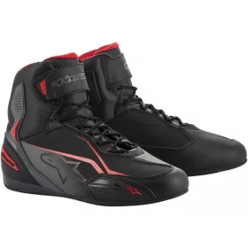   ALPINESTARS Faster-3 Piros Szürke Fekete Nyári Motoros Cipő