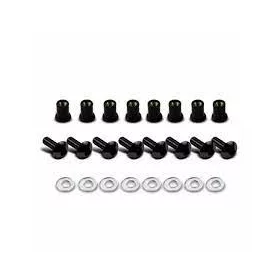 Plexi csavarszett Fekete 5-ös átmérő