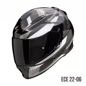 Scorpion Exo-491 Abilis Fekete Silver Zárt Bukósisak