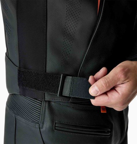 RST S1 D30 Motoros Bőrkabát - Fekete-Piros Méret:2XL