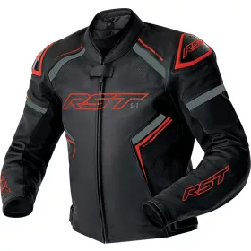 RST S1 D30 bőrdzseki fekete-piros XL(46)