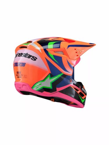 Alpinestars S-M3 Deegan Narancs/Pink Gyerek Cross Bukósisak