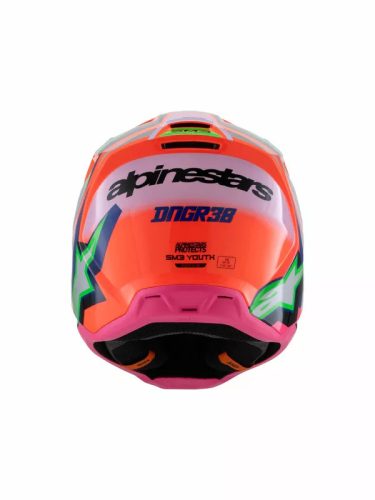 Alpinestars S-M3 Deegan Narancs/Pink Gyerek Cross Bukósisak