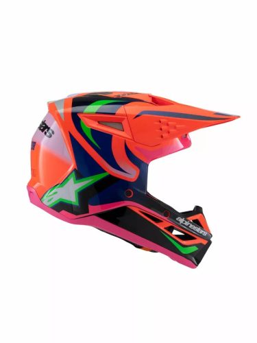 Alpinestars S-M3 Deegan Narancs/Pink Gyerek Cross Bukósisak