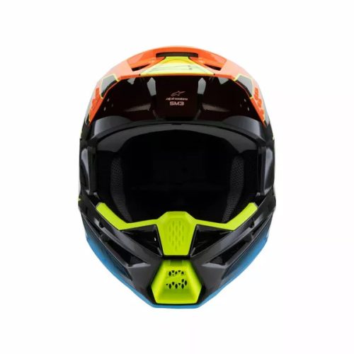 Alpinestars S-M3 Fray Fekete/Narancs Gyerek Cross Bukósisak L