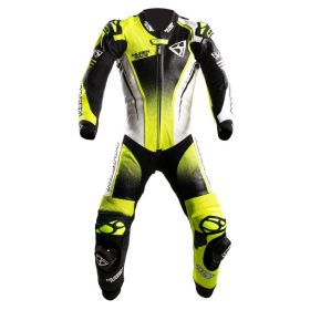 MugenRace MNR-2401 Fekete Fehér Egyrészes Bőrruha