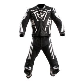 MugenRace MNR-2412 Fekete Fehér 2 Részes Bőrruha 48