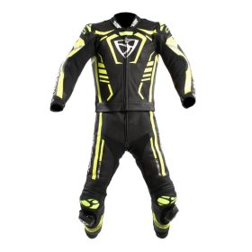 MugenRace MNR-2412 Fekete Fluo 2 Részes Bőrruha