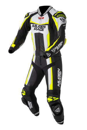 Mugen Race MNR-1913-LS2 Bőrruha Fekete Fehér Fluo KANGAROO