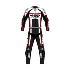   Mugen Race MNR-1913-LS2 Bőrruha Fekete Fehér Piros KANGAROO