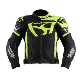 Mugen Race MNR-1920 Bőrkabát Fekete-Fluo