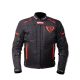 Mugen Race MNR-1930-MJ Textil Kabát Fekete-Piros 3XL