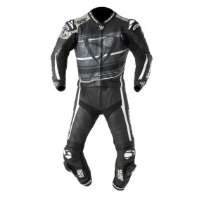 Mugen Race MNR-2008-LS2 Bőrruha Fekete Szürke