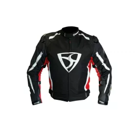 MugenRace MNR-2025 Fekete Piros Textil Motoros kabát 6XL