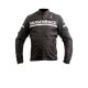 Mugen Race MNR-2033 Fekete Fehér Textil Motoros kabát S