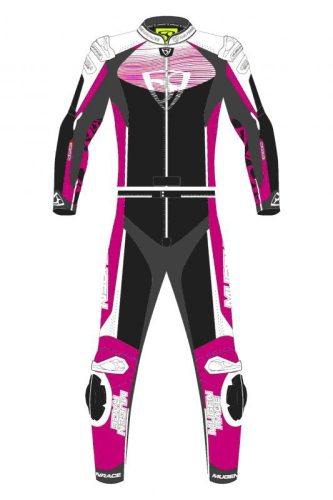 Mugen Race MNR-2108-LS2 Bőrruha Pink Fehér Női 40