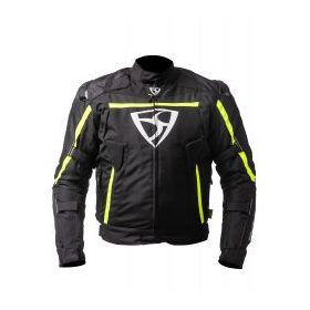MugenRace MNR-2131 Fekete Fluo Textil Motoros Kabát