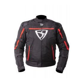 MugenRace MNR-2131 Fekete Piros Textil Motoros Kabát