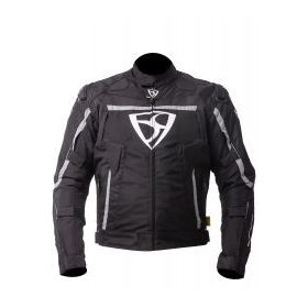 MugenRace MNR-2131 Fekete Fehér Textil Motoros Kabát