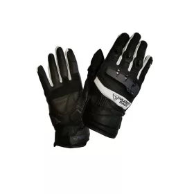 MugenRace MNR-2170 Fekete Fehér Motoros Kesztyű