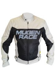 Mugen Race 2336 Fekete Szürke Hálós Textil Motoros Kabát 4XL