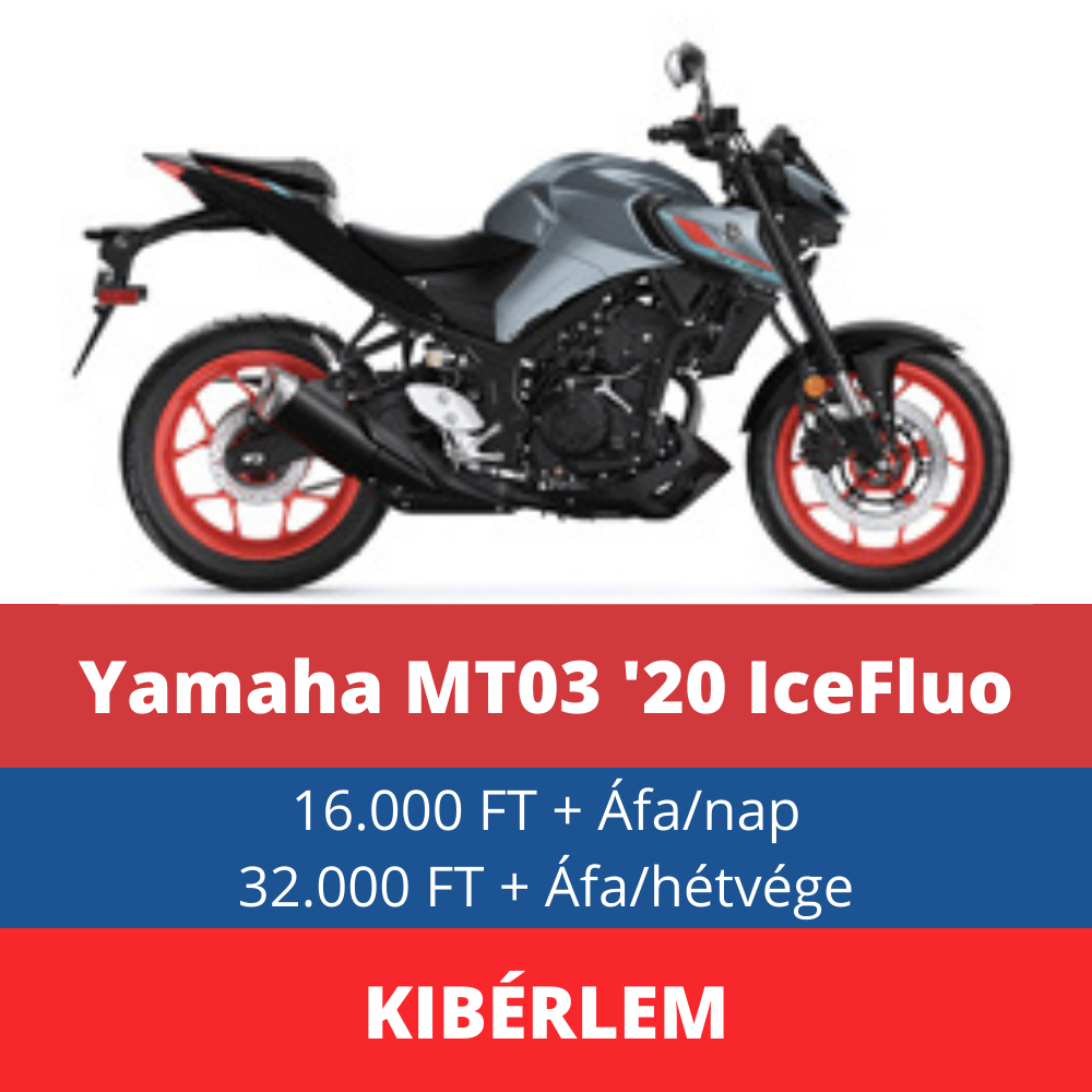 Yamaha MT03 motorbérlés kecskemét