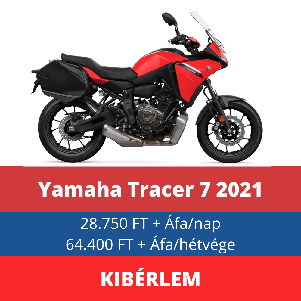 Yamaha Tracer 700 2021 motorbérlés kecskemét